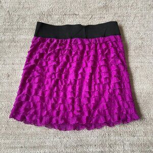 Free People Layered Ruffle Mini Skirt